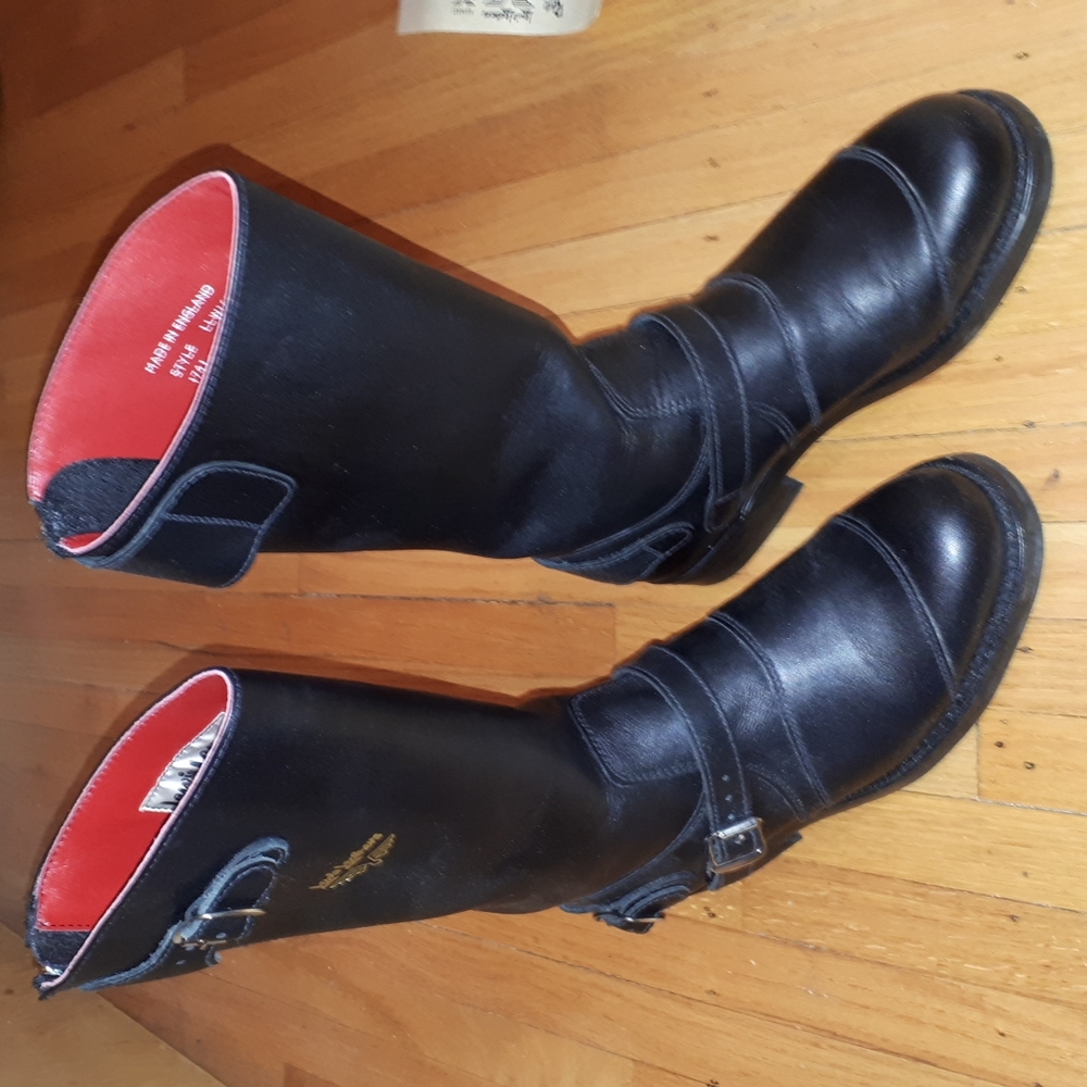 Lewis Leathers motorcycle boots black size 7 nwot
